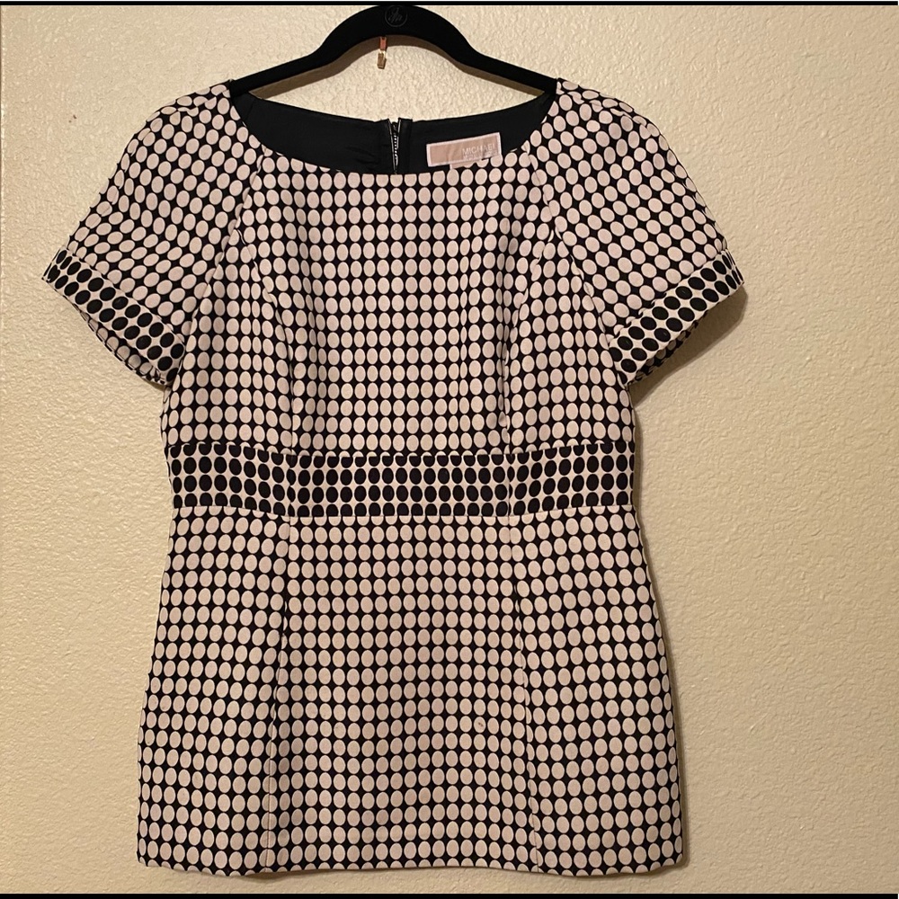 Michael by Michael Kors black and white top